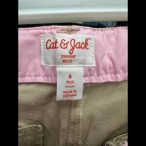 size 8 PLUS Girls' Slim Straight Fit‎ Uniform Chino Pants - Cat & Jack
